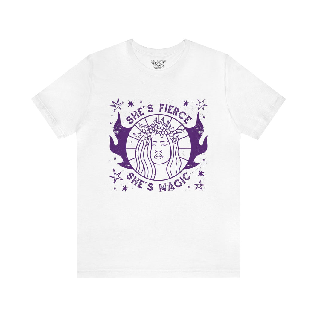 Stellar Sorceress: Fierce Female Magician with a Cosmic Aura - Sleightly Smoking